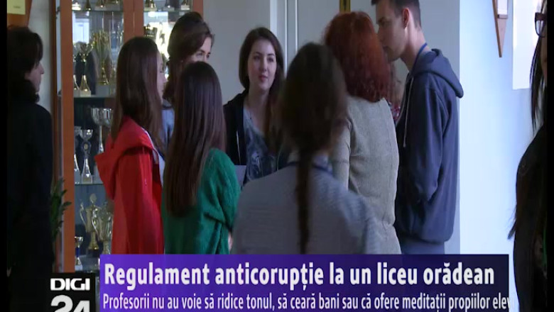 Regulament anticoruptie la un liceu oradean: Profesorii nu au voie sa ridice tonul, sa ceara bani sau ca ofere meditatii propiilor elevi Imagine