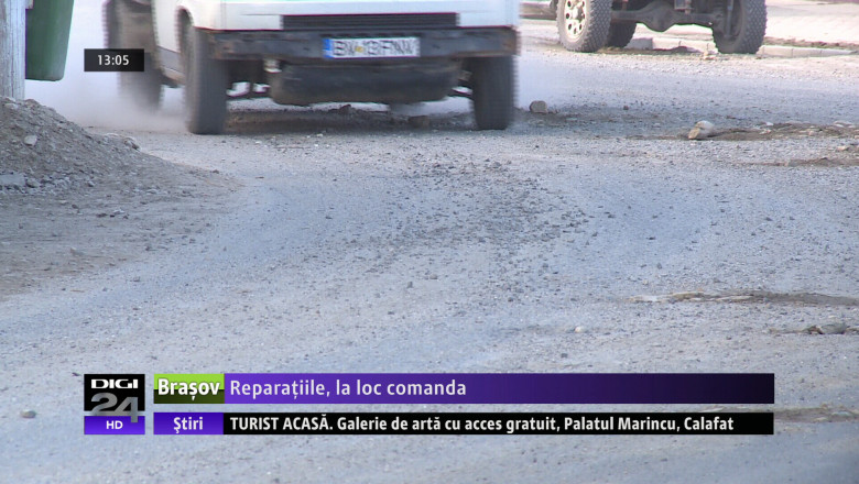 Reparatiile, la loc comanda. Lucrarile la drumul Sercaia - Hoghiz au fost oprite Imagine