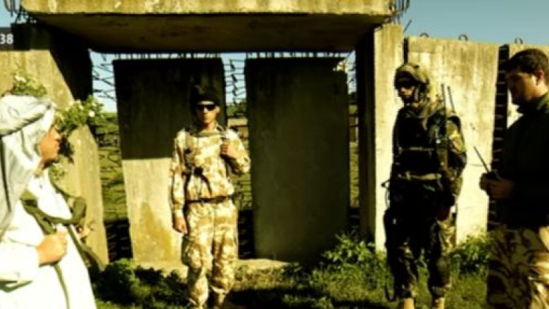 REPORTAJ. Atmosfera din Afganistan, reconstituita in poligonul Cincu Imagine