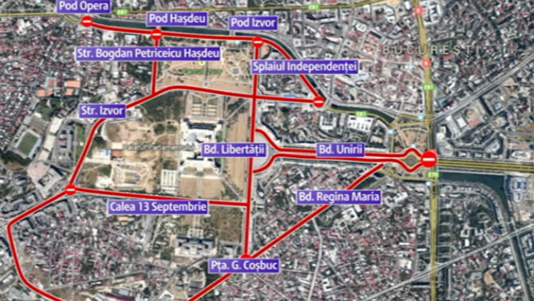 Restrictii rutiere de Ziua Nationala. Ce strazi vor fi inchise si care sunt recomandarile politistilor Imagine