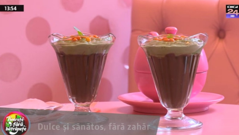 Reteta delicioasa fara zahar: mousse de ciocolata si menta Imagine