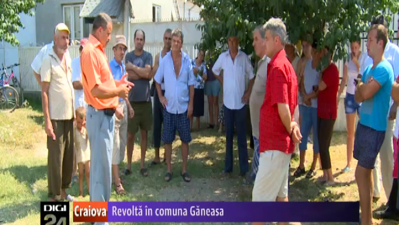 Revolta in comuna Ganeasa, judetul Olt. Mai multi oameni nu vor ca in localitate sa fie infiintata o statie de piroliza Imagine