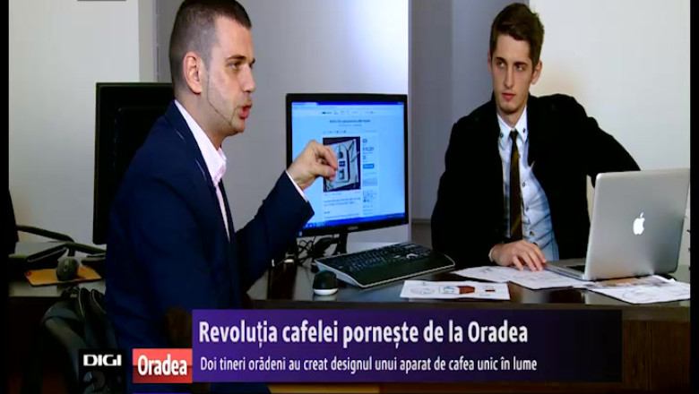 Revolutia cafelei porneste de la Oradea. Doi studenti au creat designul unui aparat de cafea unic in lume Imagine
