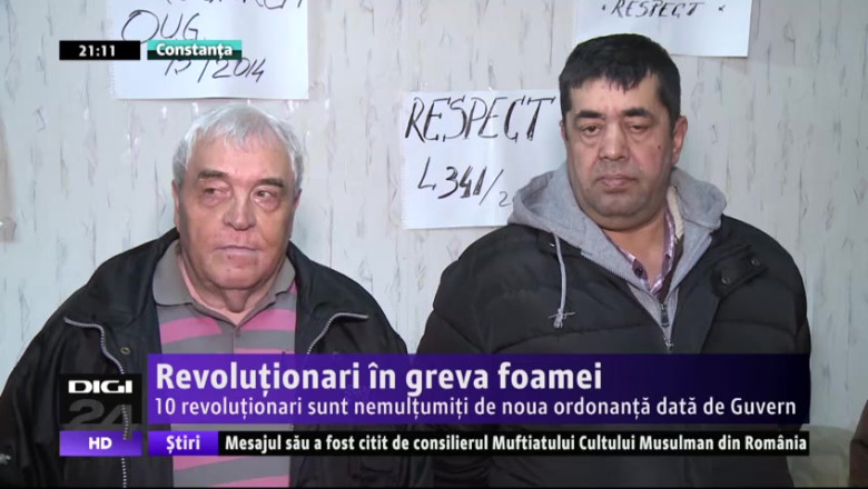Revolutionari in greva foamei. 10 revolutuionari sunt nemultumiti de noua ordonanta data de Guvern Imagine
