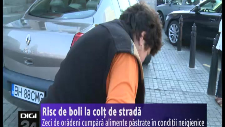 Risc de boli la colt de strada. Zeci de oradeni cumpara alimente pastrate in conditii neigienice Imagine