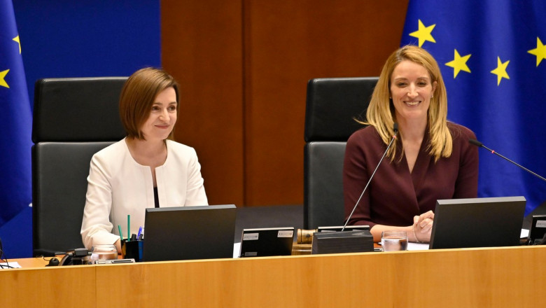 Roberta Metsola transmite ca Uniunea Europeana este gata sa sprijine aderarea Republicii Moldova Imagine