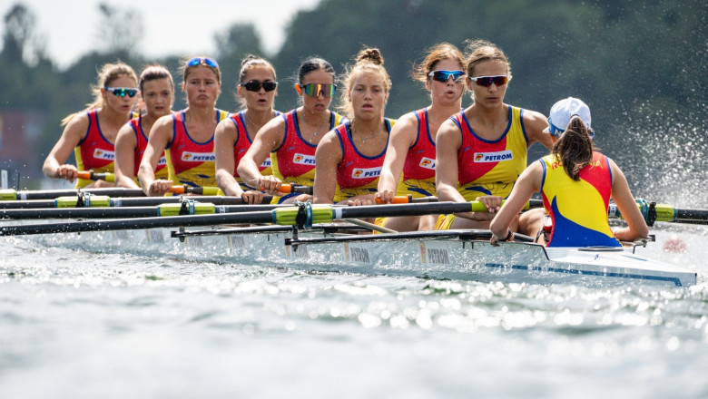 Romania a castigat o medalie de aur si una de bronz la Campionatele Mondiale de canotaj U-19 Imagine
