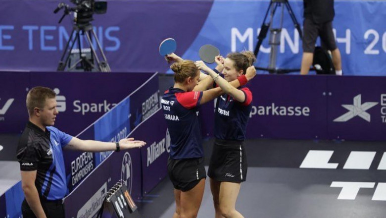 Romania are asigurata medalia de aur in proba feminina de dublu la Europenele de la Munchen Imagine