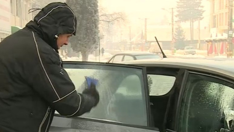 Romania degera. Au fost minus 34,6 grade la Intorsura Buzaului. Vremea se mentine geroasa Imagine