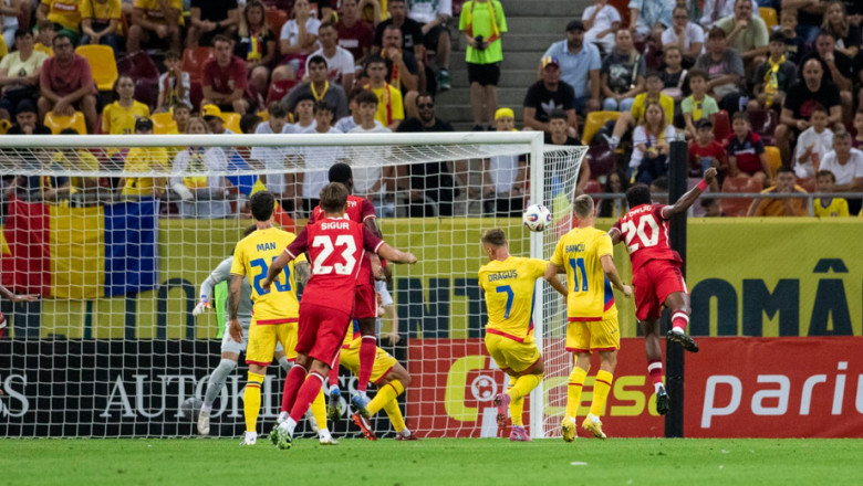 Romania, invinsa fara drept de apel de Canada. Joc slab al „tricolorilor” in amicalul de pregatire pentru preliminariile CM 2026 Imagine