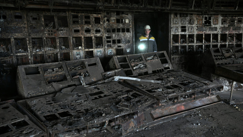Romania livreaza Ucrainei curent electric, dupa ce bombardamentele ruse au afectat sistemul energetic ucrainean Imagine