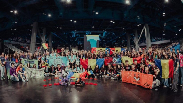 Romania, pe podiumul mondial la Campionatul de Robotica FIRST Championship 2025 Imagine