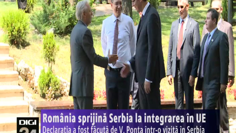 Romania sprijina Serbia la integrarea in UE Imagine
