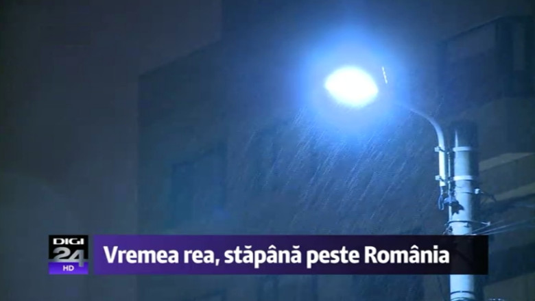 Romania, sub imperiul apei si frigului. Ploaia nu se opreste: cod galben in 13 judete, cod portocaliu in opt judete si Bucuresti. Porturile raman inchise Imagine