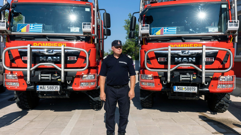 Romania trimite al doilea contingent de pompieri in Grecia Imagine