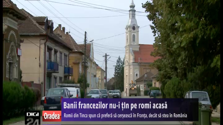Romii din Tinca spun ca prefera sa cerseasca in Franta, decat sa stea in Romania Imagine