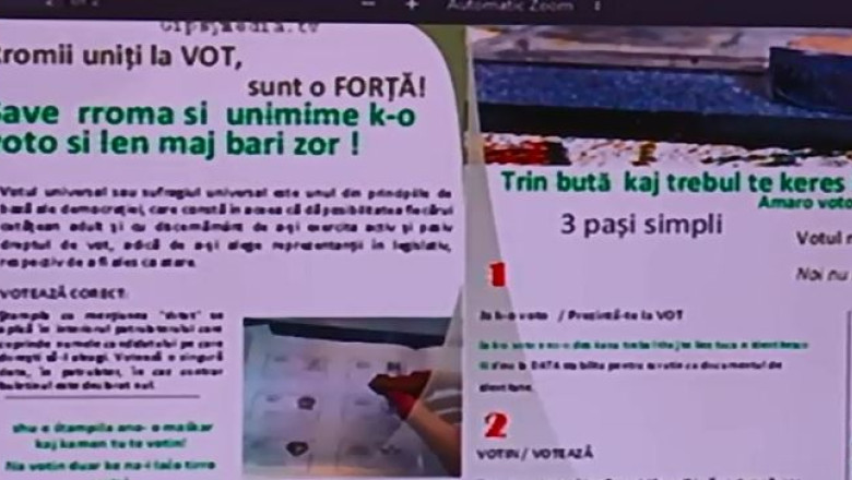 Romii invata sa voteze Imagine