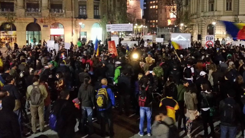 Rosia Montana, a 11-a duminica de proteste. Aproapre 1.000 de oameni au manifestat la Universitate Imagine