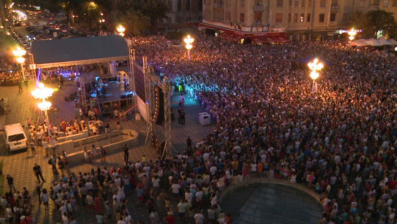 Ruby, Alex Velea, Andreea Banica si Smiley, spectacol total, cu mii de spectatori, de Ziua Timisoarei Imagine