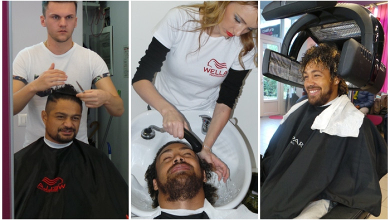 Rugbistii de la RCM Timisoara, pregatiri pentru finala Superligii: si-au aranjat... podoaba capilara Imagine