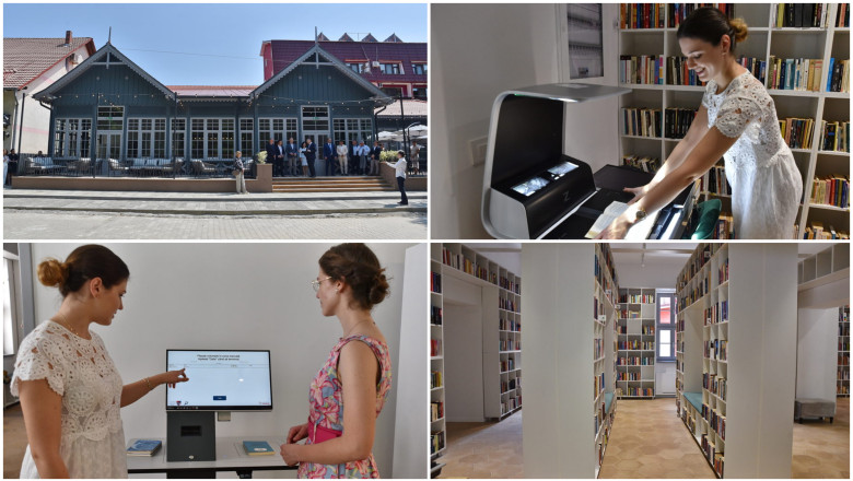 Ruina transformata in biblioteca. Cum functioneaza sistemul self-service in cea mai moderna biblioteca dintr-o statiune balneara Imagine