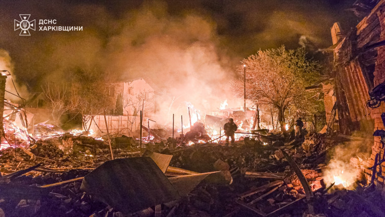 Rusia a atacat masiv orasele Dnipro si Harkov. Cel putin o persoana a murit si alte 46 au fost ranite Imagine