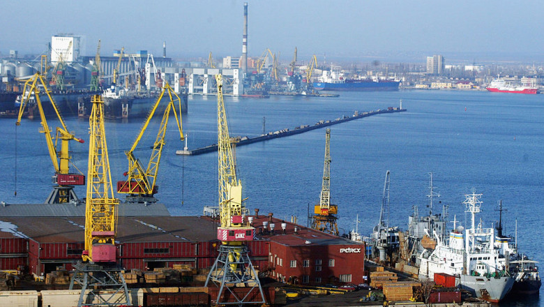 Rusia a atacat portul Odesa cu o racheta balistica. 90% din exporturile ucrainene pleaca de aici Imagine
