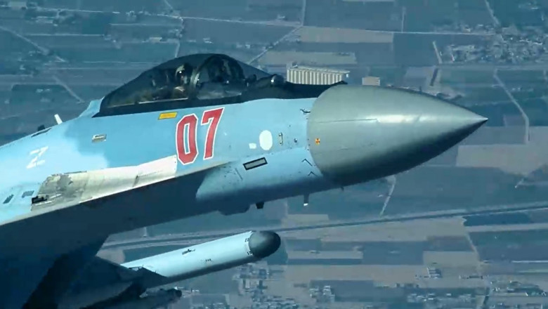 Rusia acuza SUA ca a manevrat o drona „periculos de aproape” de un avion rusesc Su-34, in Siria Imagine