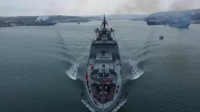 Rusia foloseste submarine pentru a patrula Marea Neagra, dupa mai multe pierderi navale provocate de atacuri ale Ucrainei Imagine