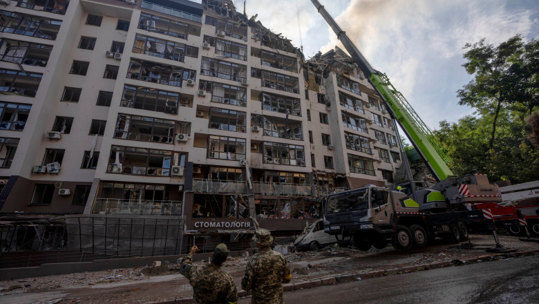 Rusia sustine ca ucrainenii si-au bombardat singuri capitala Kiev, „din cauza lipsei de coordonare intre sistemele antiaeriene” Imagine
