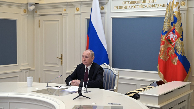 Rusii au simulat un razboi nuclear. Putin a urmarit „atacul masiv” din birou. Soigu i s-a adresat cu „tovarase” Imagine