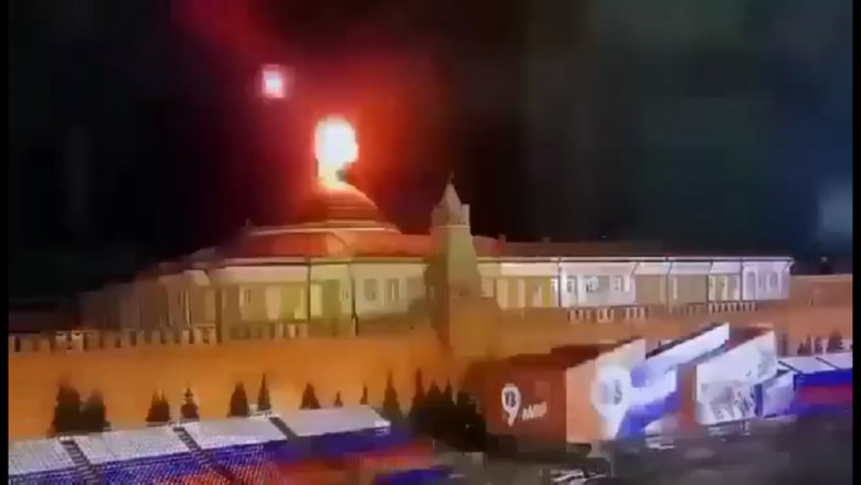 Rusii sustin ca Ucraina a incercat sa-l omoare pe Putin cu drone la Kremlin. Kievul neaga Imagine