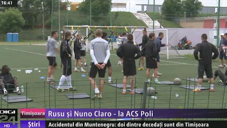 Rusu si Nuno Claro - la ACS Poli Timisoara Imagine