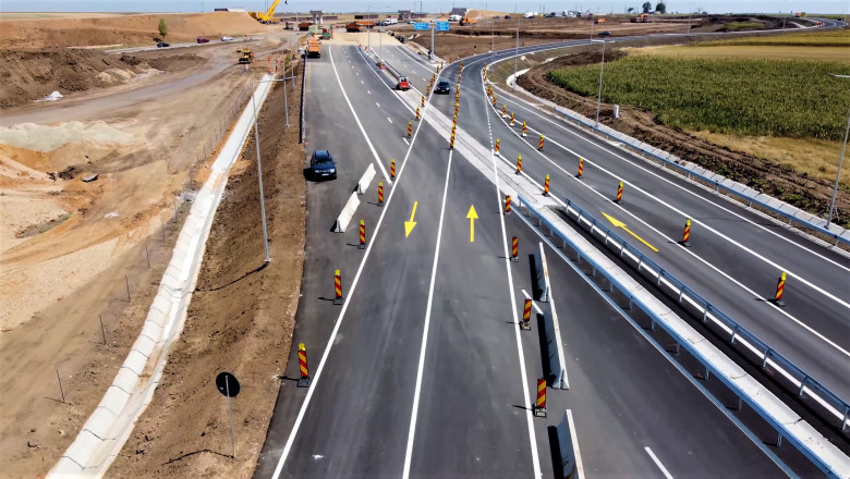 S-a deschis Centura Slatina, pe Drumul Expres Craiova - Pitesti. Cum se circula pe cei 21 de km de drum de mare viteza Imagine
