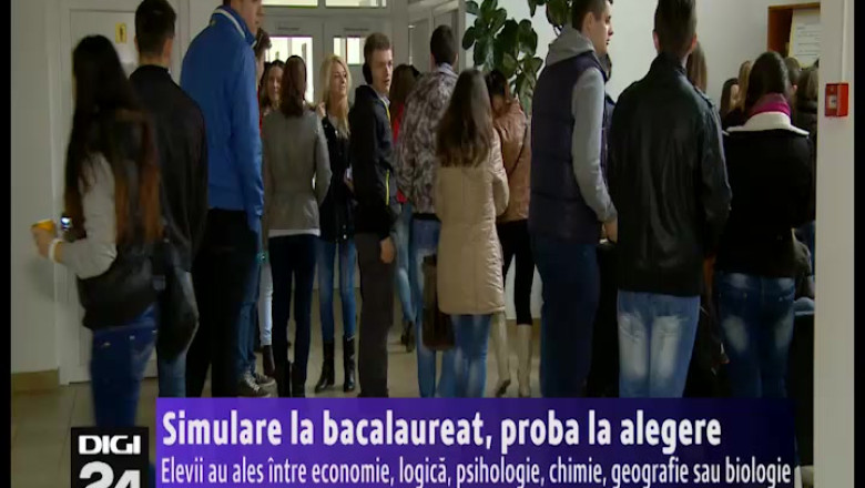 S-a terminat simularea examenului de bacalaureat. Ultima proba, cea la alegere Imagine