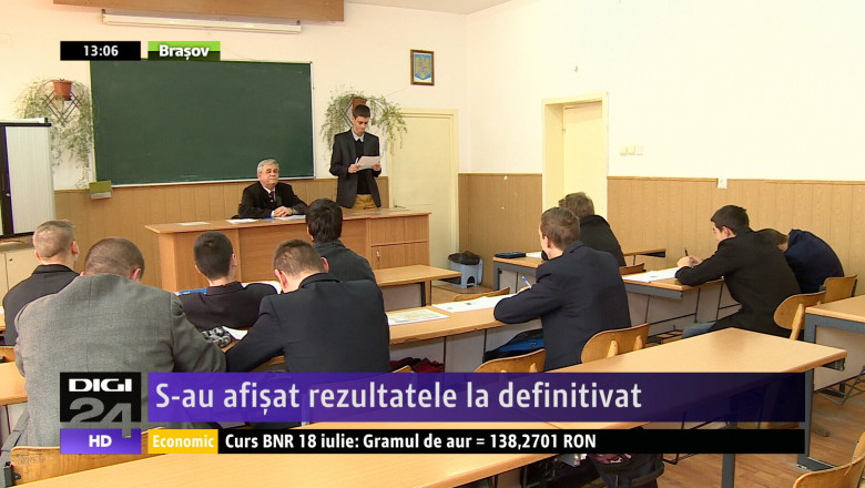 S-au afisat rezultatele la definitivat Imagine