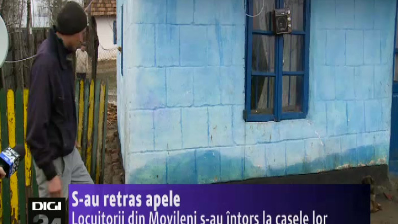 S-au retras apele. Locuitorii din Movileni s-au intors la casele lor Imagine