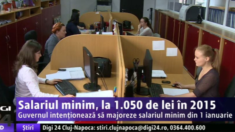 Salariul minim, la 1.050 de lei din 2015 Imagine