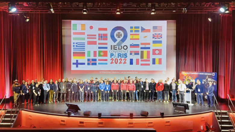 Salvamontistii romani, printre cei mai buni din lume. Au fost desemnati, la Paris, cea mai buna echipa de salvare cu drona Imagine