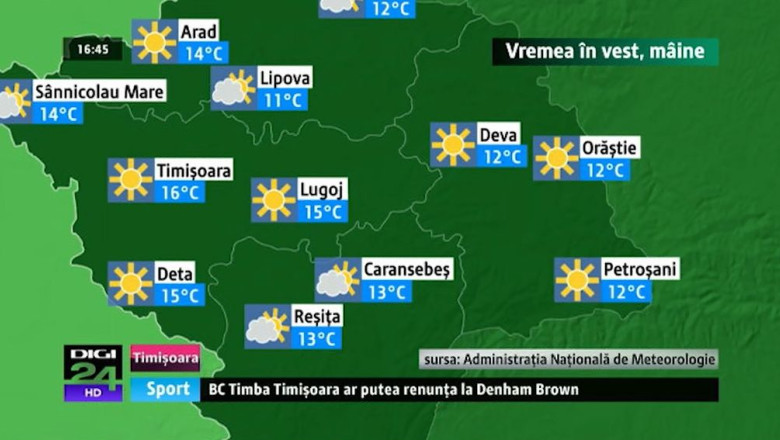 Sambata aduce vreme frumoasa de toamna in vestul tarii Imagine