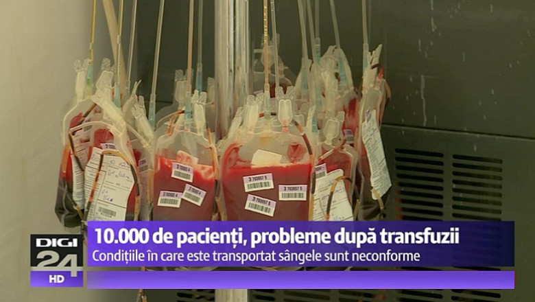 Sange pentru transfuzii transportat in lazi pentru picnic. Peste 10.000 de pacienti au avut reactii adverse Imagine