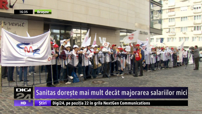 Sanitas vrea mai mult decat majorarea salariilor mici Imagine