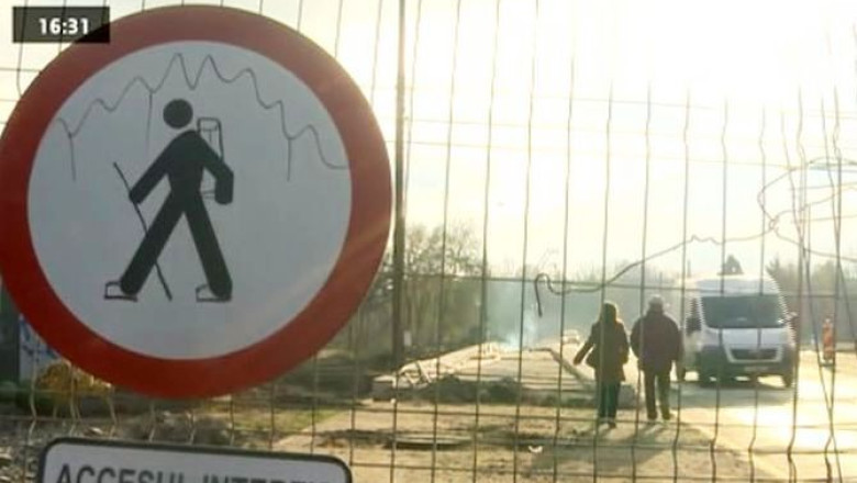 Santierul Michelangelo din Timisoara, o mare trecere de pietoni Imagine