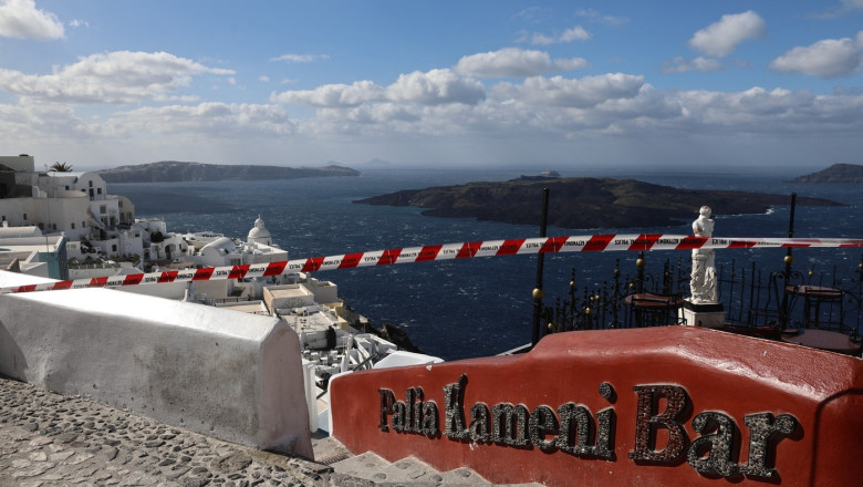 Santorini, inca zguduita de cutremure. Cel mai mare, cu o magnitudine de peste 5. Expert: „Ne aflam la jumatatea drumului” Imagine