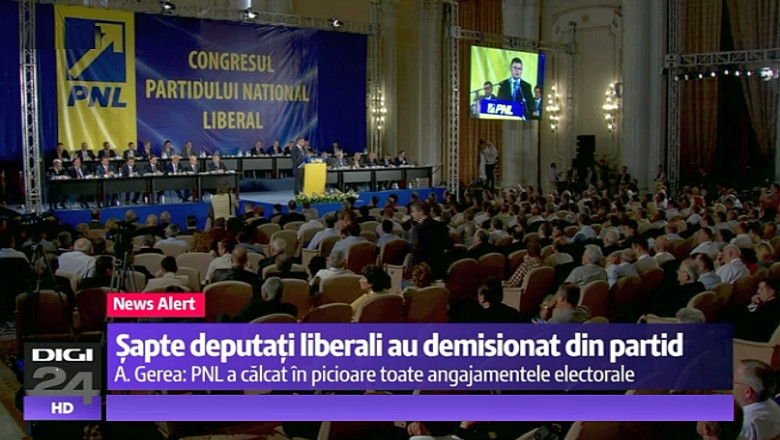 Sapte deputati liberali demisioneaza din partid. Printre ei, fostul ministru al Economiei Andrei Gerea: „PNL devine masina de spalat a PDL” Imagine