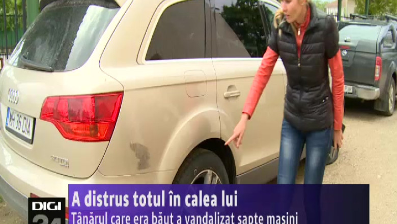 Sapte masini au fost vandalizate, intr-o comuna din Mehedinti. Primarul si seful de post, printre pagubiti    Imagine