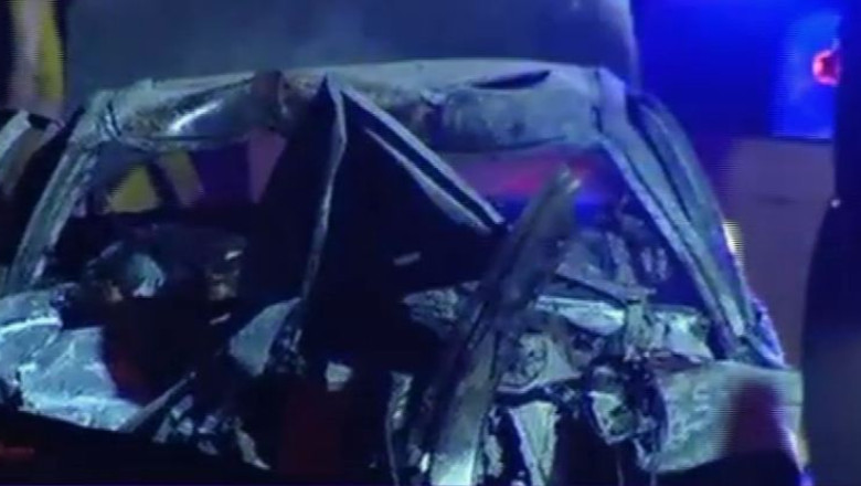 Sapte tineri au ars de vii in urma unui accident rutier Imagine