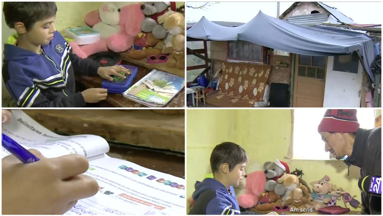 Saracia loveste copiii din Romania. Povestea lui Dani, baiatul care ajunge cu caruta in sat si isi face temele la lumina lumanarii Imagine