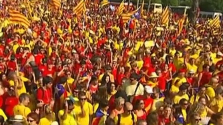 Sarbatoare in Catalonia, cu doua luni inainte de referendumul pentru independenta Imagine