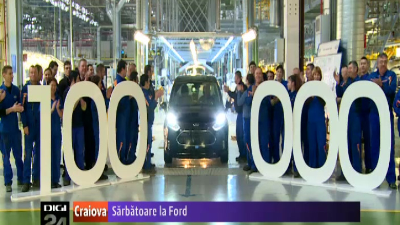 Sarbatoare la Ford. Autoturismul cu numarul 100.000 a iesit pe poarta fabricii. Imagine